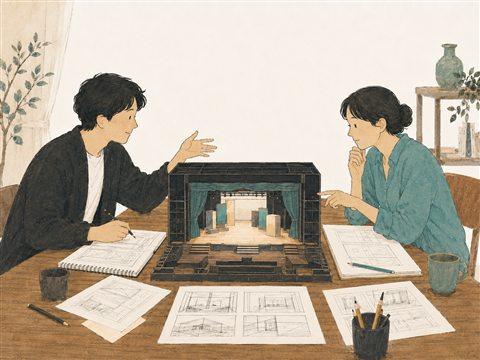 舞台の企画打ち合わせ